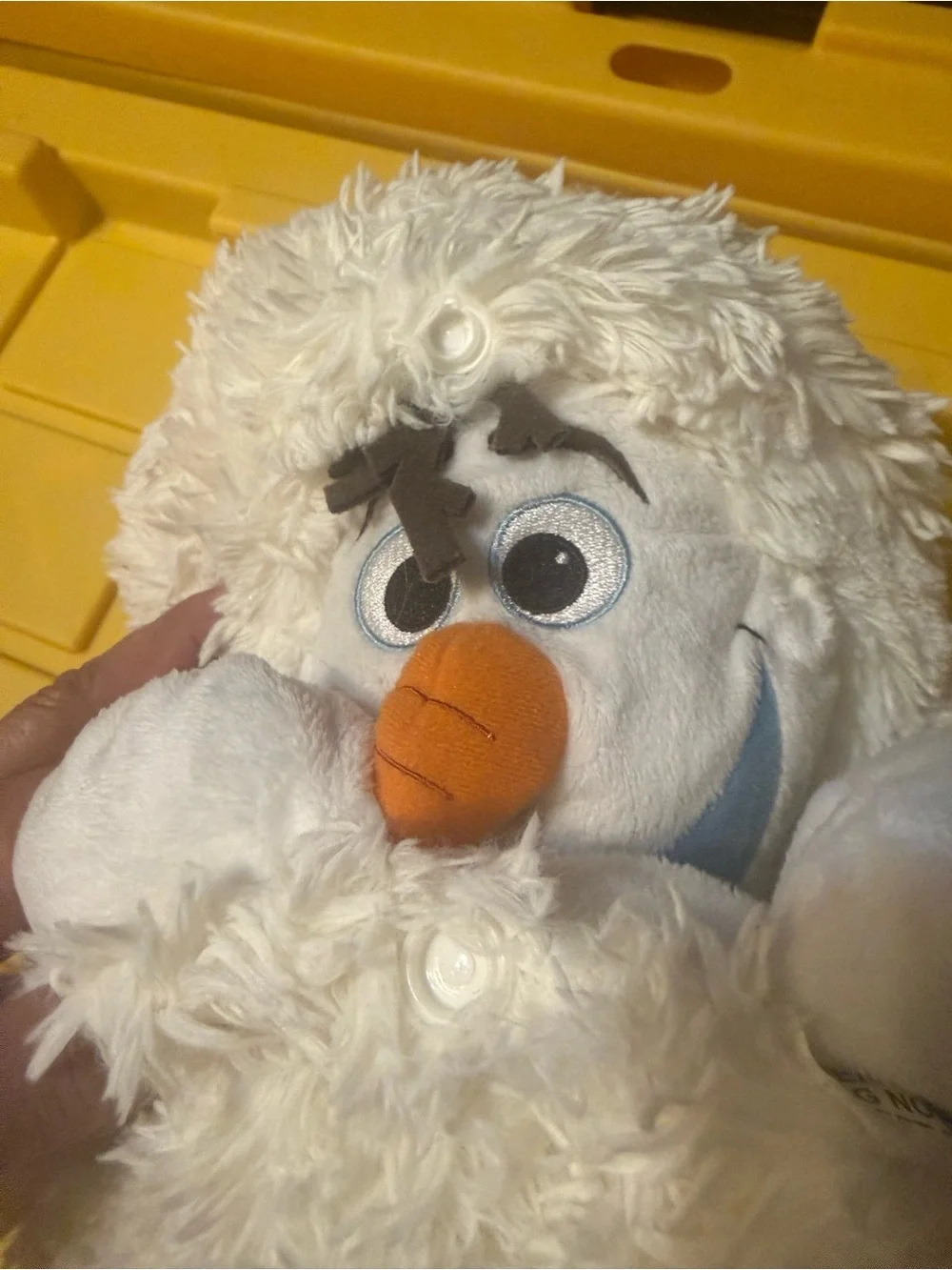 Plush Olaf  in White with Blue Mouth - Picture 4 of 4